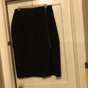 Black jeans skirt. Zipper on the side